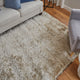 Weave & Wander Armada Plush Shag Rug, Cream, 3'6"x5'6"