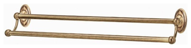 Alno Double Towel Bar in Antique English