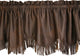 Suede Valance With Fringe