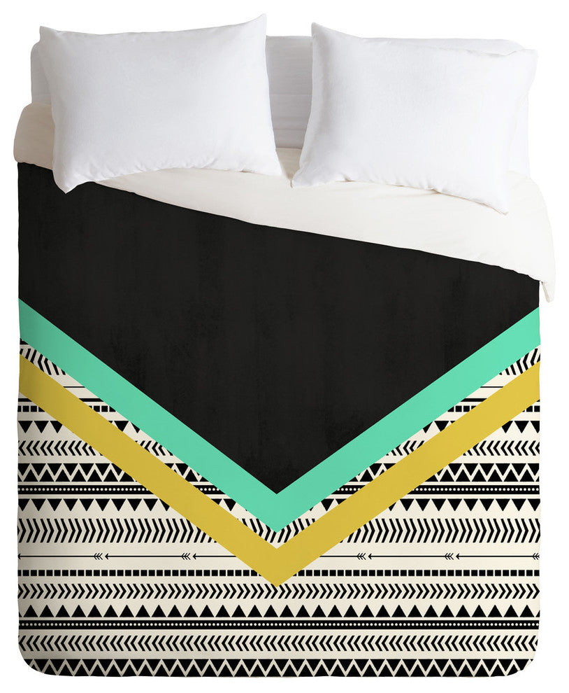 Deny Designs Allyson Johnson Mixed Aztec 1 Duvet Cover - Lightweight