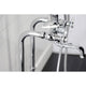 CCK246K1 Freestanding Tub Faucet Package With Supply Line, Polished Chrome