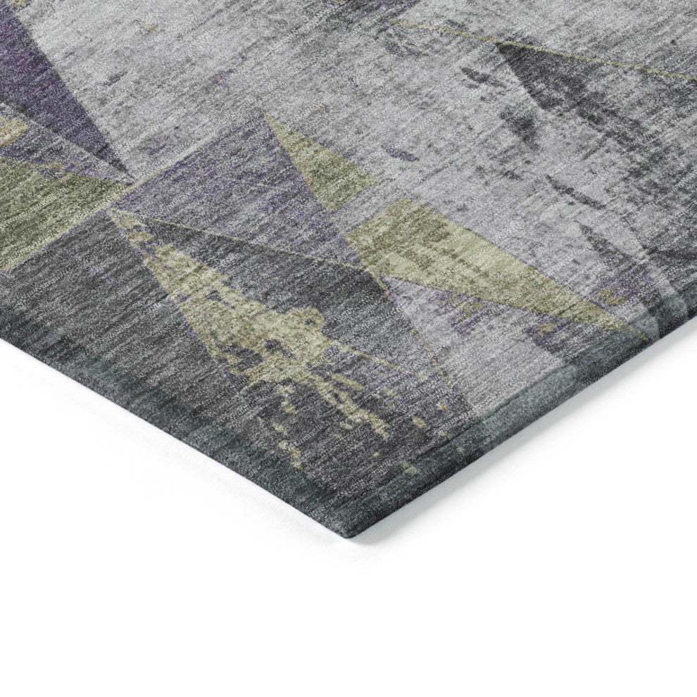 Machine Washable Indoor/Outdoor Chantille ACN1888 Purple 1'8" x 2'6" Rug