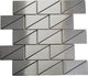 Oddysey Stainless Steel Mosaic Tile, 12"x12", Set of 30