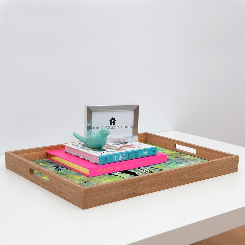 Amy Smith The Tough Elephant Rectangular Tray, 18"x14"