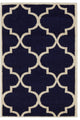 Unique Loom Navy Blue Austin Trellis 2' 2 x 3' 0 Area Rug
