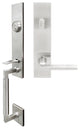 Sunrise Lever, Tubular Entry Handle set, Left Hand, Satin Stainless Steel, Satin
