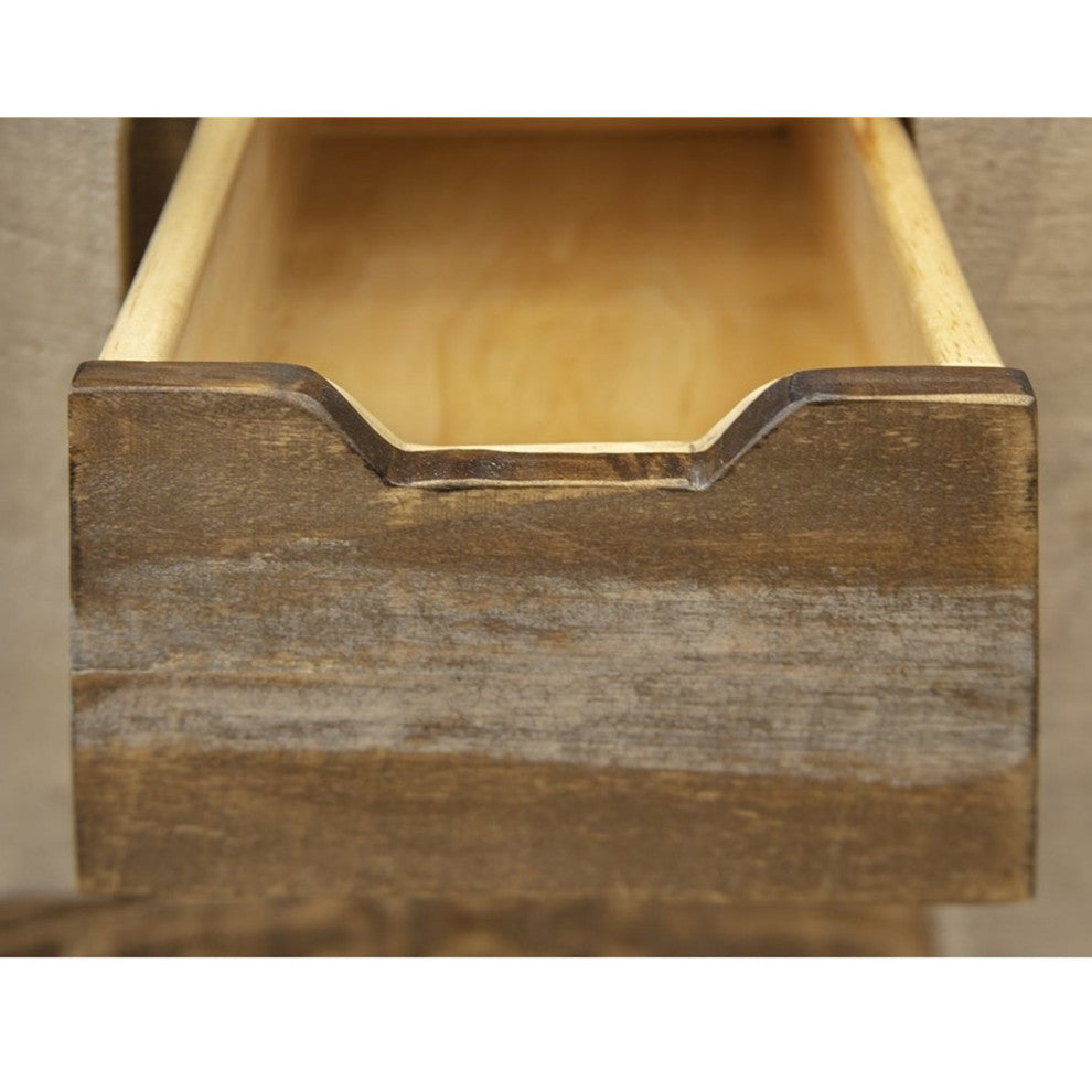 Crafters and Weavers Bayshore Sliding Door 4 Drawer Console Table