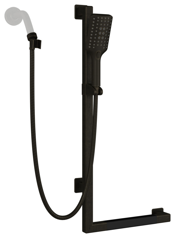Seville Slide Bar With Handshower, 2.5 GPM, Oil Rubbed Bronze, Left