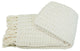 Space Yarn Knitted Throw, String Ivory, 50" X 60"