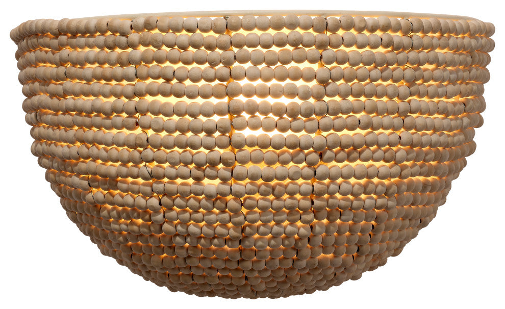Barnacle Beaded Demi Lune Sconce