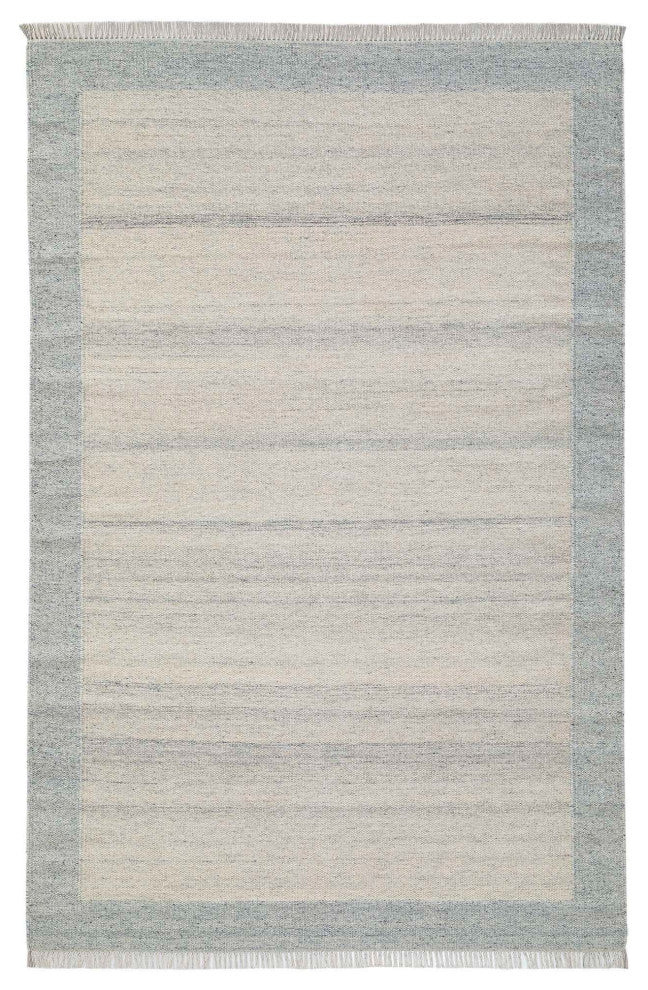 Nu Maison Soft Border Area Rug, Light Blue, 6'x9'