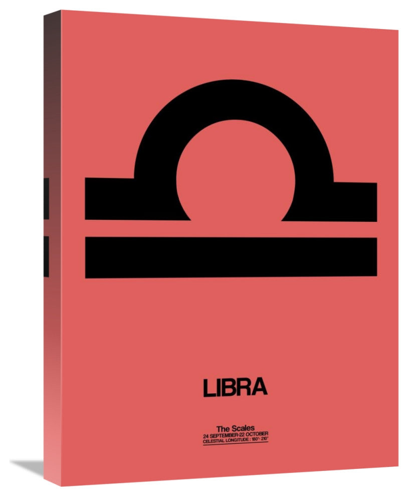 "Libra Zodiac Sign Black" Fine Art Print