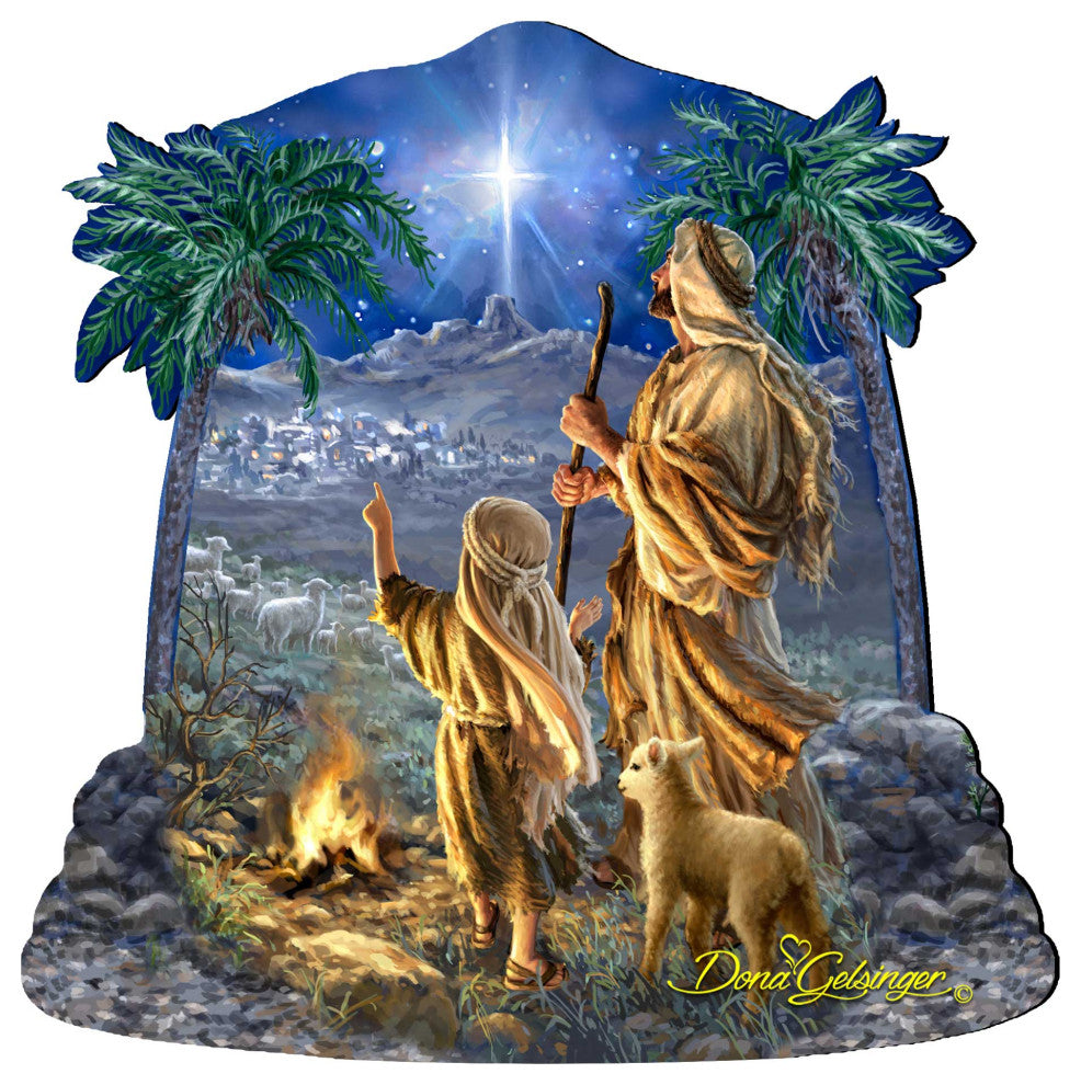 Shepherds Keeping Watch Wall and Door Hanger by Dona Gelsinger