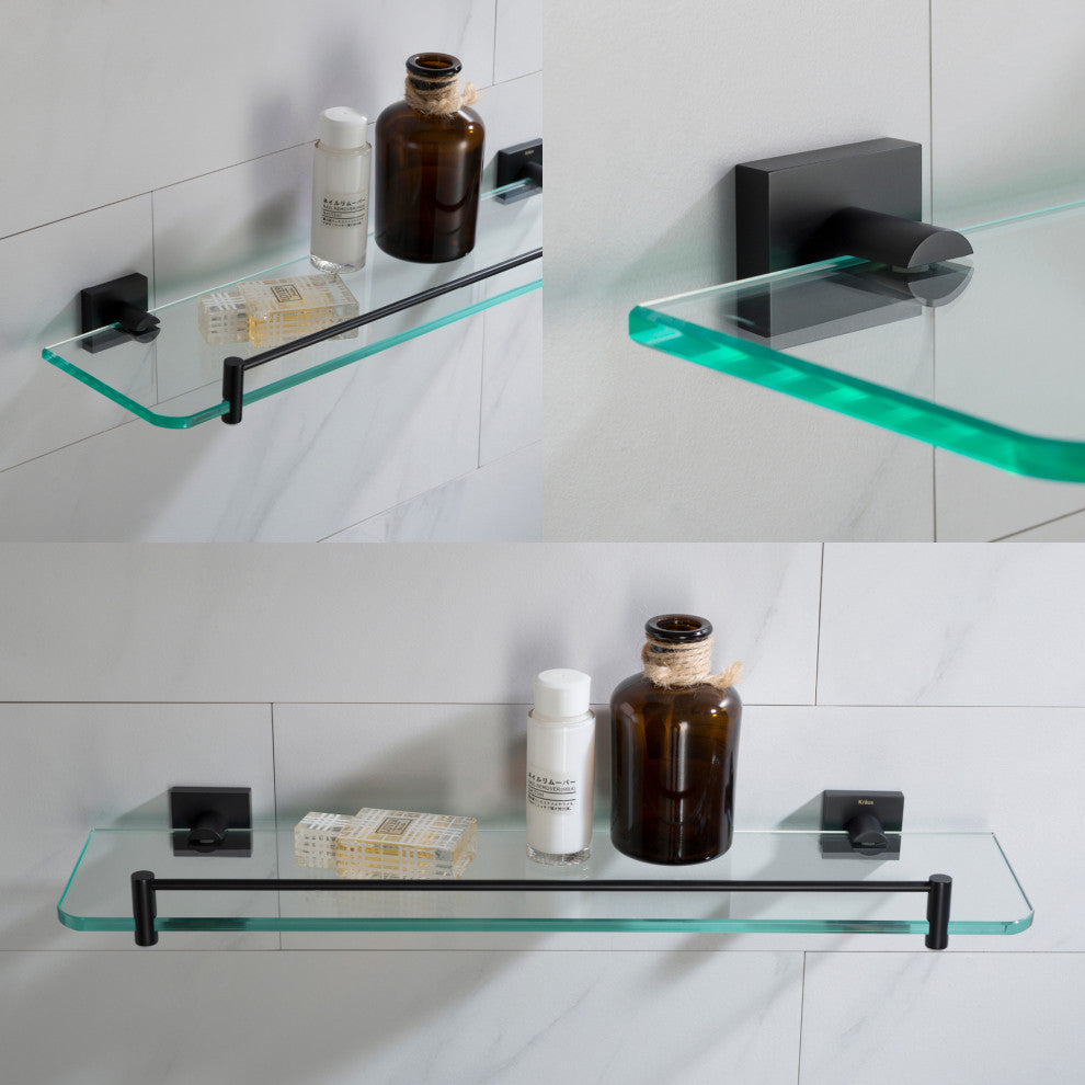 Ventus Bathroom Shelf, Matte Black