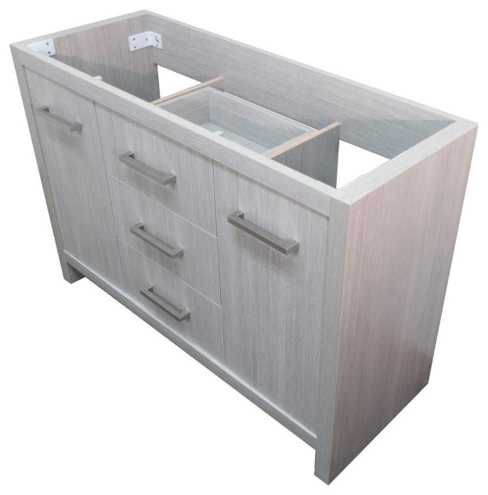 48" Double Sink Vanity With Gray Pine Finish