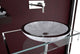 Alumix Lusso Vessel Sink, White and Silver