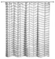 Gray Chevron 71x74 Shower Curtain