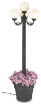 Ll-00390 European 00390 Four White Globe Lantern Planter Park Style