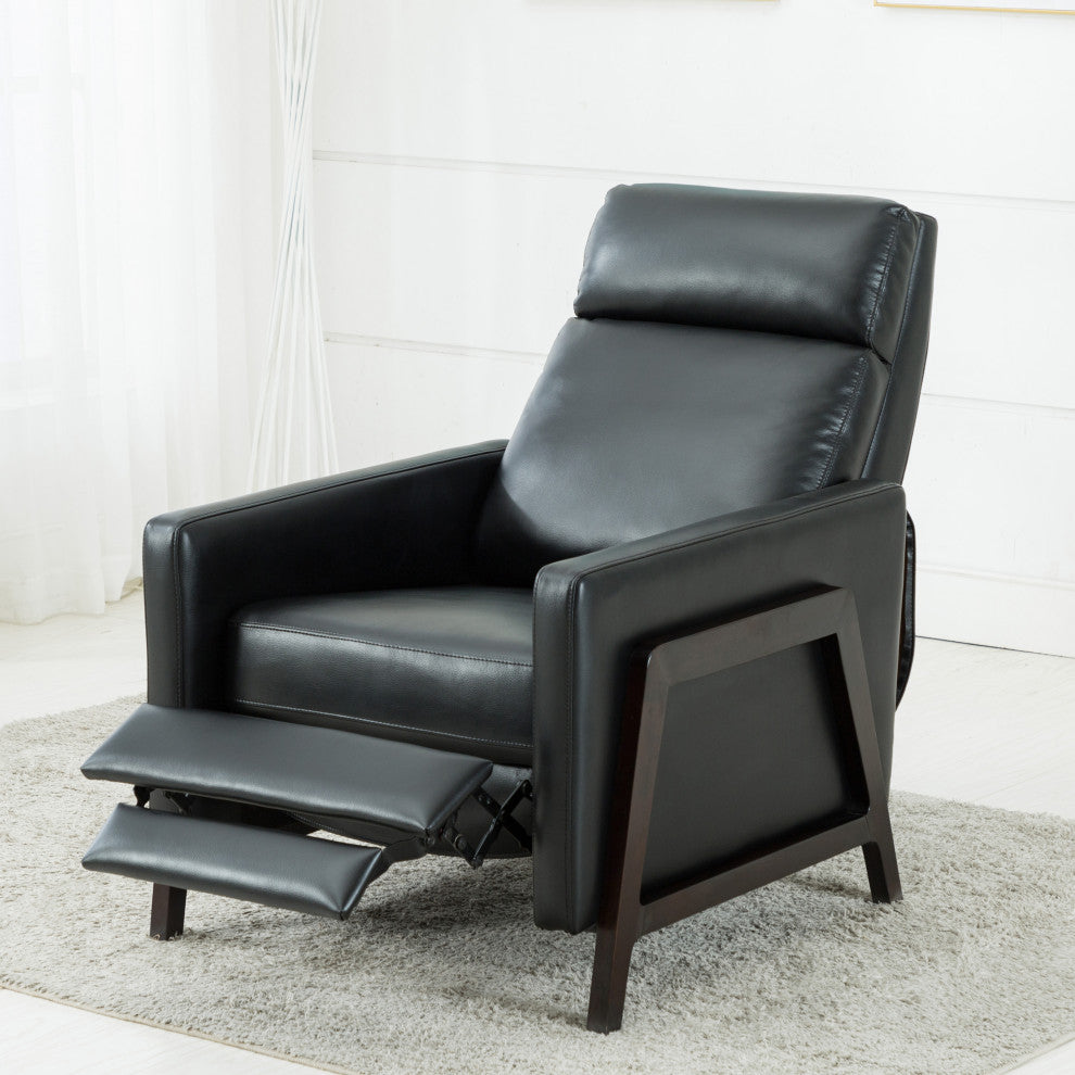 Maxton Push Back Recliner, Black