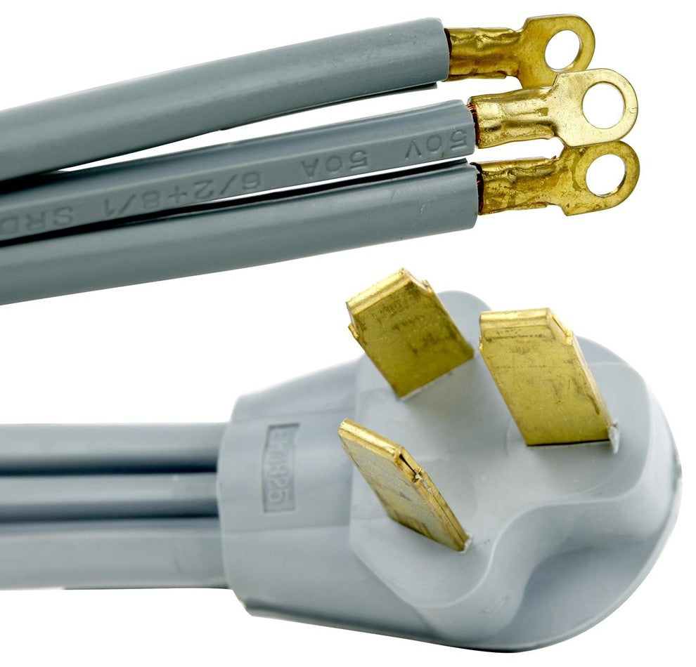 Sunlite Ex6/R/50A Range 6' Extension Cord, Gray