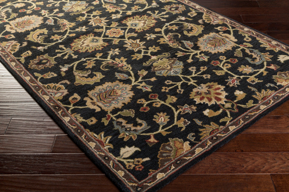 Surya Middleton AWMD-1000 Traditional Area Rug, Navy, 6' Round