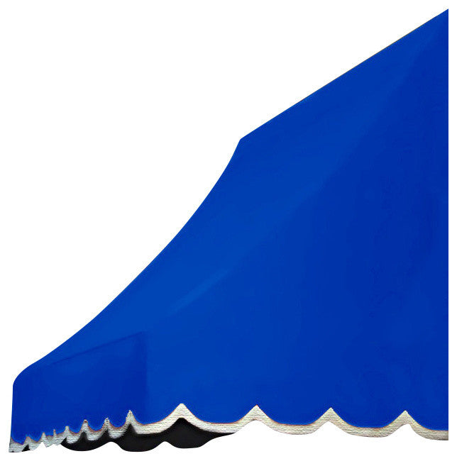 Awntech 7' Nantucket Acrylic Fabric Fixed Awning, Bright Blue