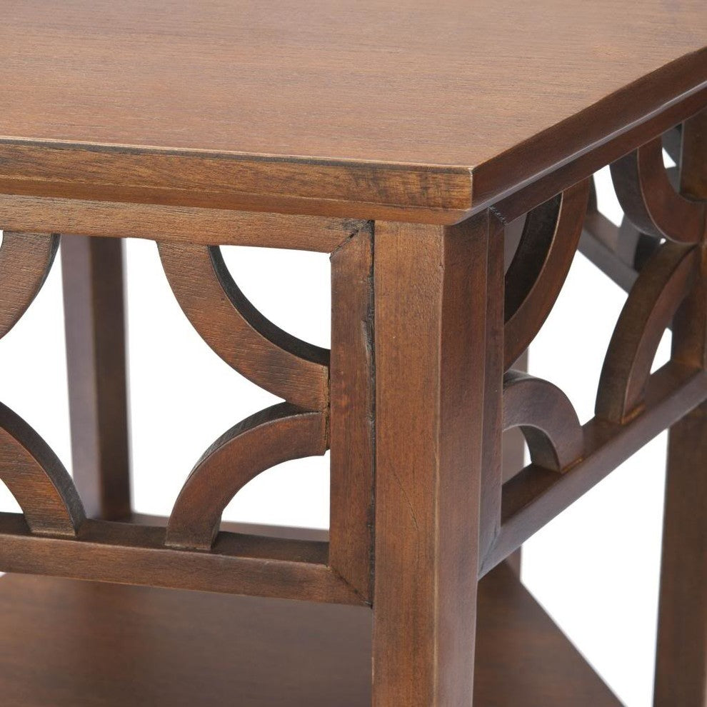 Safavieh Connor Hexagon End Table, Brown