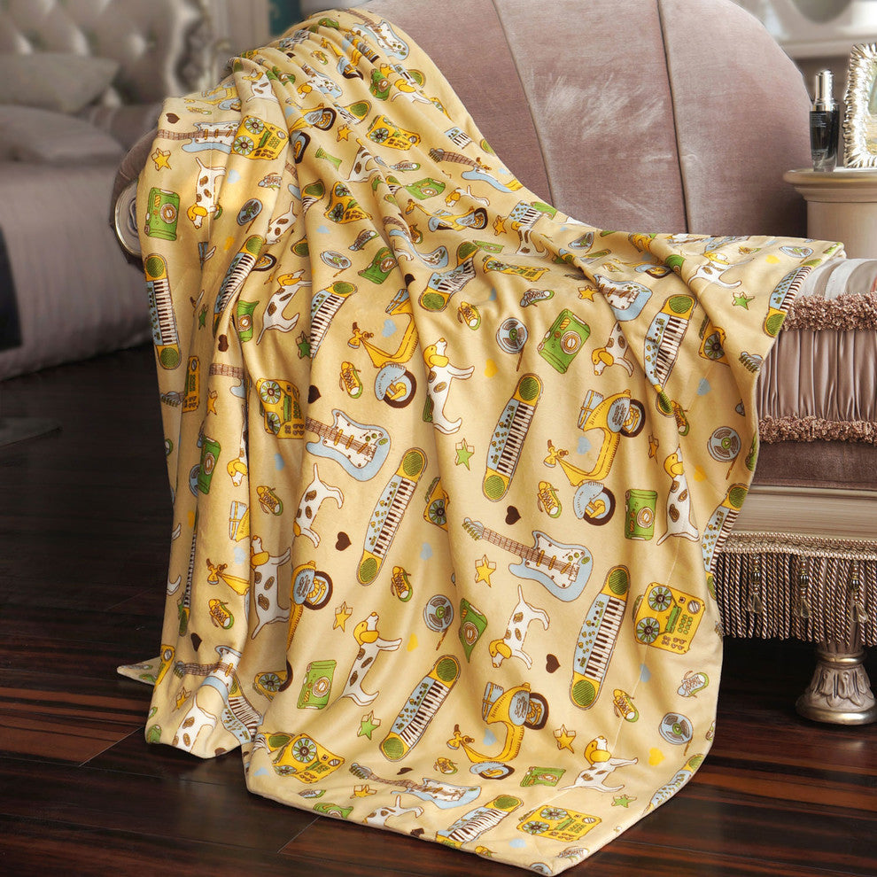 Sounds Micro Plush Throw Blanket
