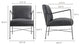 Dagwood Leather Arm Chair Onyx Black Leather