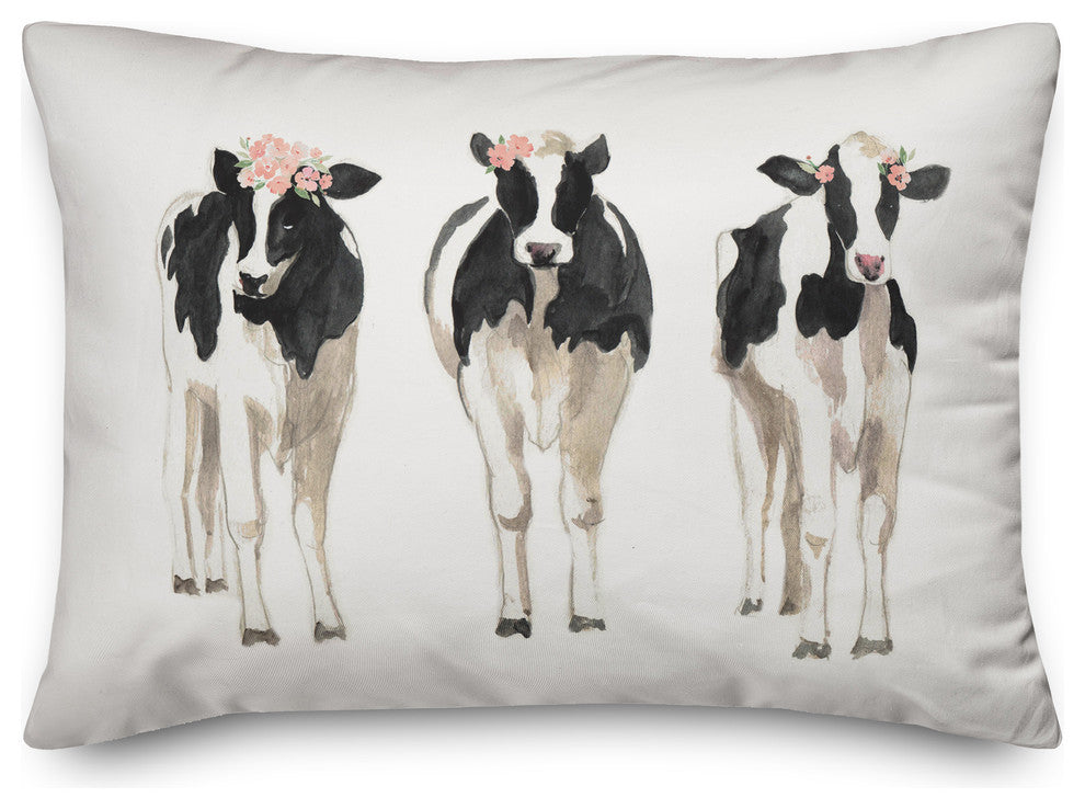 Preppy Cows 14x20 Lumbar Pillow