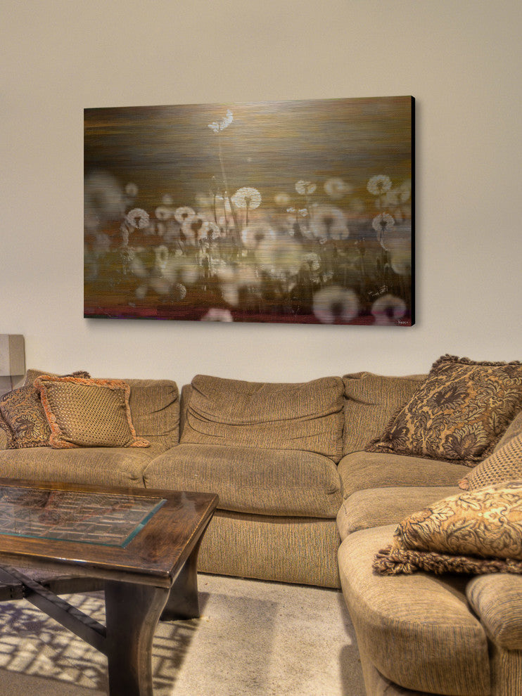 "Field" UV Ink Print on Brushed Aluminum, 60"x40"