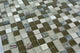 Crystal Stone 12"x12" Glass and Stone Square Mosaic Tile,Forest Walk, Single Sheet