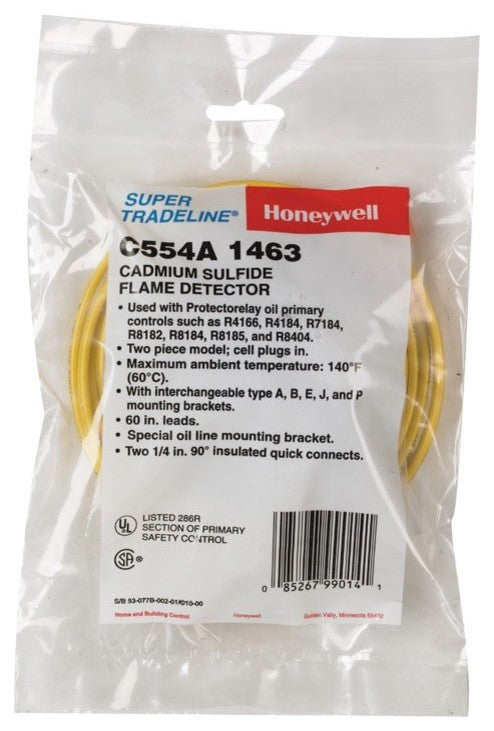 Honeywell Cadmium-Sulfide Flame Detector With 60" Leads