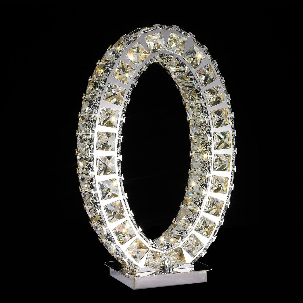Crystal Extravaganza Integrated LED Table Lamp