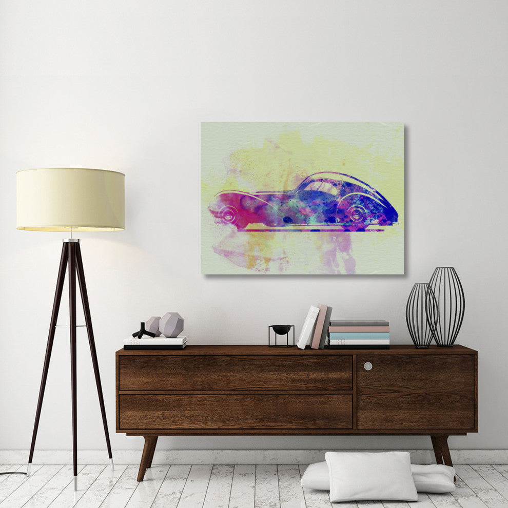 "Bugatti Atlantic Watercolor 3" Fine Art Print