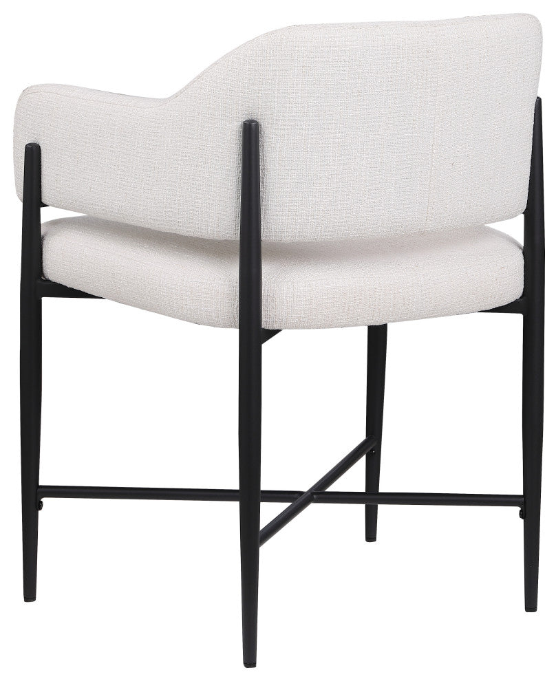 Dame Upholstered Dining Chair, Cream