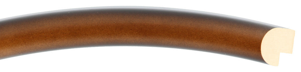 Pasadena Framed Oval Mirror in Walnut, 21"x25"