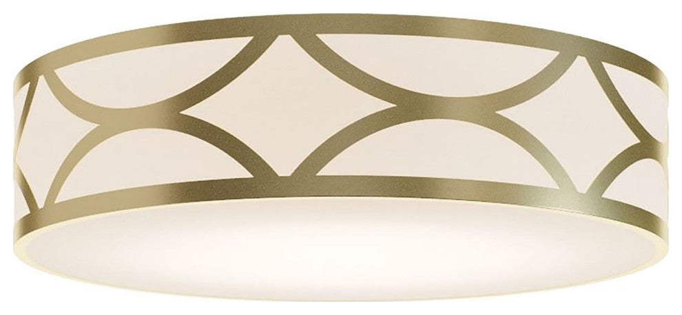 Lake 3-Light 20'' LED Flush Mount, Gold