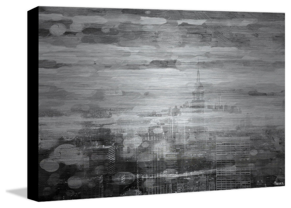 "City in a Dream" Print on Brushed Aluminum, 36"x24"