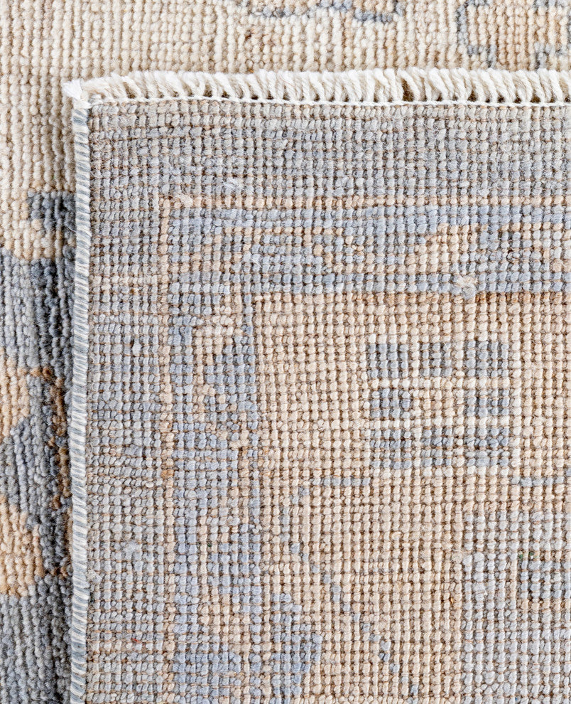 Oushak One-of-a-Kind Hand-Knotted Area Rug Gray, 9'1" x 11'11"