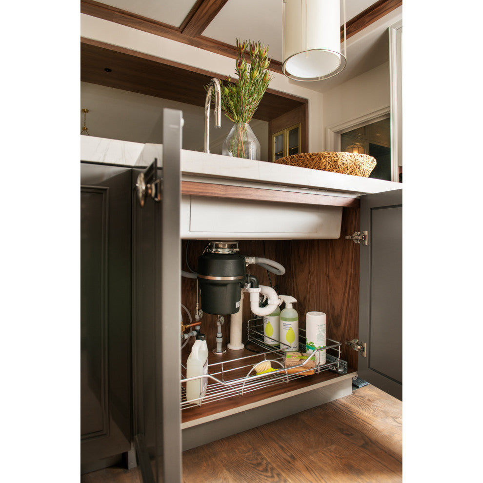 Undersink U-Shape Pull Out Organizer With Soft-Close, 32.5"