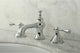 Kingston Brass Widespread Bathroom Faucet With Brass Pop-Up, Polished Chrome