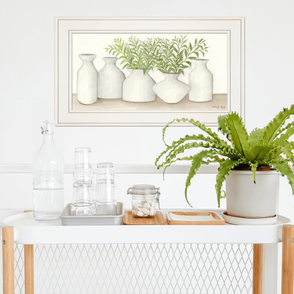 Simplicity in White II White Framed Print Wall Art