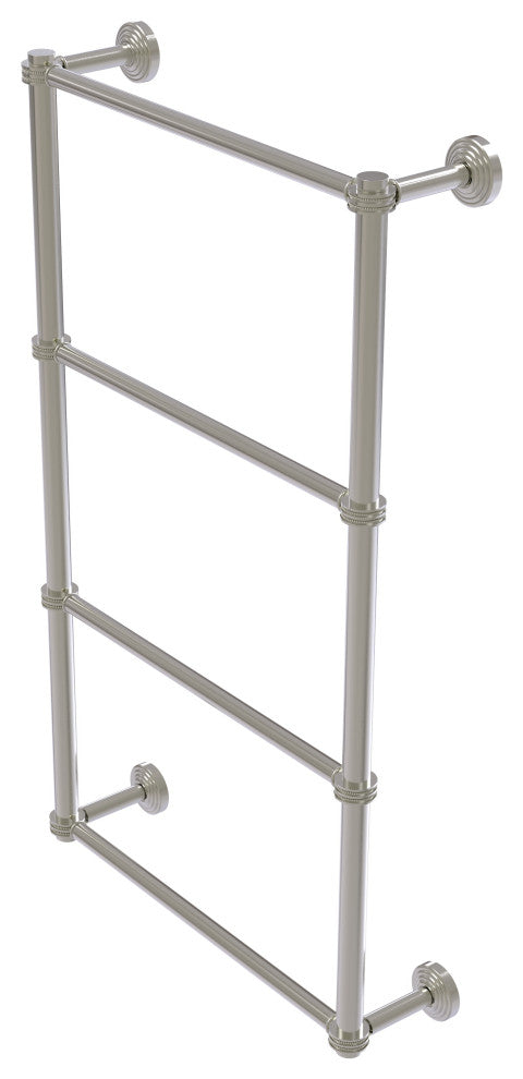 Waverly Place 4 Tier 30" Ladder Towel Bar with Dotted Detail, Satin Nickel