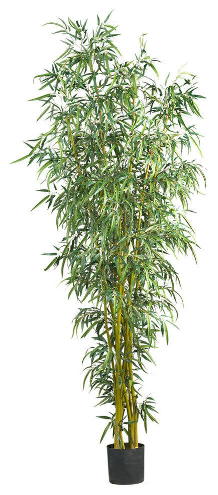 8' Fancy Style Bamboo Silk Tree, Green