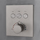 Monreale 20"x40" Brushed Nickel Rainfall Shower System and 3 Body Jets, Led