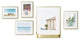 Matinee Photo Display Set of 5 Matte Brass