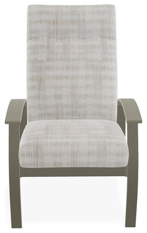 Belle Isle Cushion Outdoor Armchair, Illusion Plaid Birch/Storm