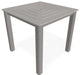 21" Square Marine Grade Outdoor End Table, Warm Gray
