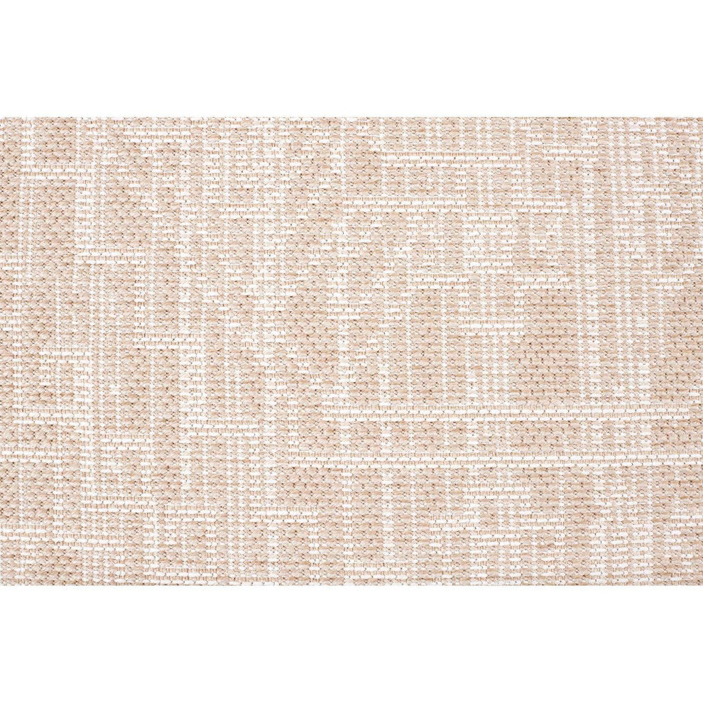 Pavilion Tribal Area Rug, Beige, 6'7"x9'4"